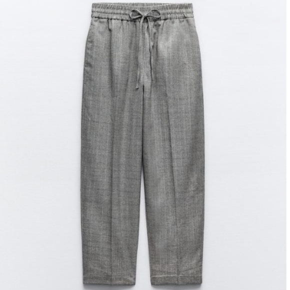 Zara Pants - Zara Barrel Leg Drawstring Pants